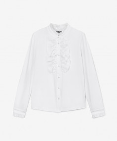 Блузка трикотажная белая Gulliver 200GSGC1206, 122