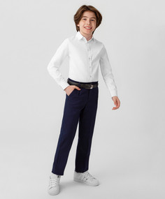 Брюки классические темно-синие Button Blue 223BBBS63011000, 152