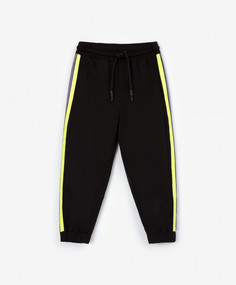 Брюки на флисе черные Gulliver 22303GMC6402, 104