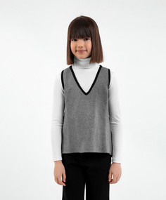 Жилет серый трикотажный Gulliver 200GSGC3004, 128