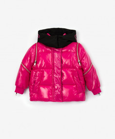 Куртка на искусственном пуху розовая Gulliver 22301GMC4105, 104