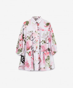 Платье-рубашка белое Gulliver 22302GMC2501, 128