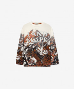 Футболка с длинным рукавом молочного цвета Gulliver 22311BJC1201, 164