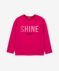 Футболка с длинным рукавом розовая Gulliver 22301GMC1208, 104