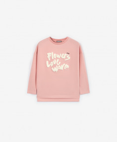 Футболка с длинным рукавом розовая Gulliver 22302GMC1203, 122