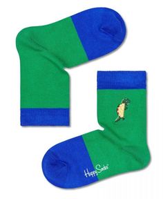 Детские носки Kids Embroidery Tacosaurus Socks с такозавром Happy socks зеленый 2-3Y