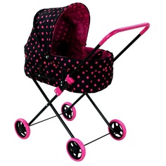 Коляска для кукол классическая Buggy Boom для кукол Mixy 8013-M1218 с козырьком