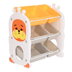 Стеллаж для игрушек с ящиками Pituso Funny (3 полки) Orange/Оранжевый