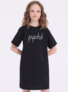Платье детское Апрель 1ДПК4284001, черный Коты мяукают, 164