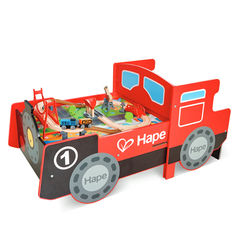 Игровой жд локомотив HAPE для малышей 17 аксессуаров в наборе E3769_HP
