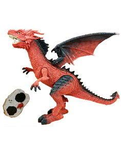 Радиоуправляемая игрушка Красный дракон с пультом (свет, звук, пар, 30 см) Star Friend