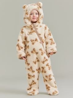 Комбинезон детский Happy Baby 89055, beige(bear), размер 68