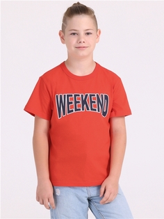 Футболка детская Апрель 1ПДФК4332001, светло красный21 Каникулы, 134