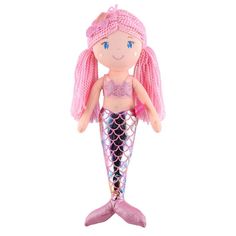 Игрушка для девочек мягкая кукла русалка MAXITOYS MT-CR-D01202301-40