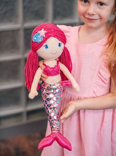 Игрушка для девочек мягкая кукла русалка MAXITOYS MT-CR-D01202302-40