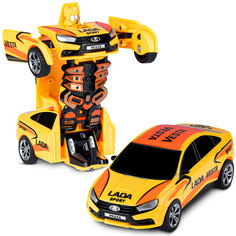 Машинка фрикционная LADA Vesta- трансформер 2в1 ТМ AUTODRIVE, машинка-робот, JB0404767