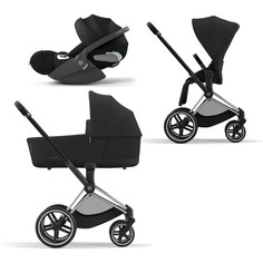 Коляска детская Cybex Priam-4-mix-3-1 СР4-3-1-Chrome-Black-SepiaBlack