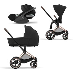 Коляска детская Cybex Priam-4-mix-3-1 СР4-3-1-RoseGold-SepiaBlack