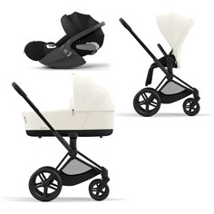 Коляска детская Cybex Priam-4-mix-3-1 СР4-3-1-MattBlack-OffWhite