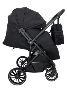 Прогулочная коляска с перекидной ручкой Luxmom H2 black