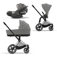 Коляска детская Cybex Priam-4-mix-3-1 СР4-3-1-Chrome-Black-MirageGrey