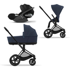 Коляска детская Cybex Priam-4-mix-3-1 СР4-3-1-MattBlack-DarkNavy