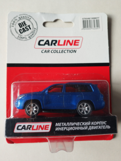 Машинка Carline 1:64 металл, инерционная, в блистере, синий GT9346 Carline®