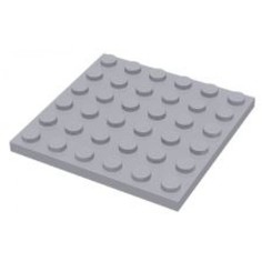 Конструктор LEGO Пластина 6х6, серый, 25 шт 4211474