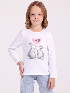 Лонгслив детский Апрель 1ДДЛД3568001, белый, 98.