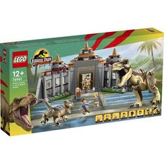 Конструктор LEGO Jurassic World Центр для посетителей: Ти-рекс против Раптора 76961