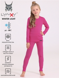 Термобелье детское комплект Lynxy 2ДНК5626511, ярко-розовый, 98