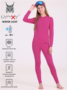 Термобелье детское комплект Lynxy 2ДНК5628511, ярко-розовый, 152
