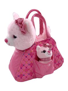 Мягкая игрушка Fluffy Family в сумочке Кошка и котенок, 682149