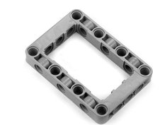 Конструктор LEGO Толстая рама подъемника 5 x 7, с открытым центром, светло-серый, 50 шт