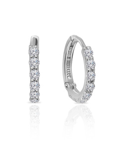 Серьги конго из серебра с фианитом SKAZKA Natali Romanovoi 37772