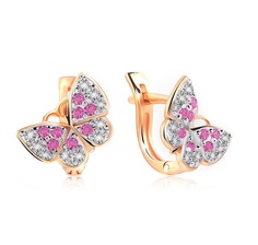 Серьги из серебра VALTERA 118424, фианит