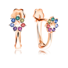 Серьги из серебра VALTERA 118927, фианит