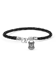 Браслет из серебра и натуральной кожи р.18 VALTERA 079202