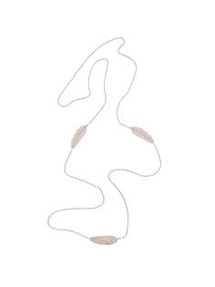 Колье из серебра с эмалью Nina Ricci 70223731103000