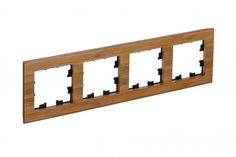 ATLASDESIGN NATURE 4-постовая Рамка, ДЕРЕВО БАМБУК Schneider Electric ATN353204