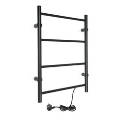Полотенцесушитель электрический ТЕРА "Классика", 400х600 мм, 4 перекладины, черный Tera
