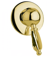 Смеситель встраиваемый для душа Cezares Elite Золото 24 карат Elite-Dim-03/24-M