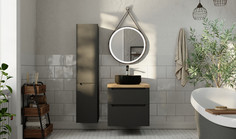 Зеркало Silver Mirrors Kapitan Light 51 LED-00002331 с подсветкой коричневое с ИК-сенсором
