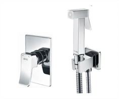 Встраиваемый смеситель с гигиеническим душем WasserKRAFT хром A106157