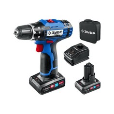 ЗУБР 12В, 2 АКБ (4Ач), в сумке, дрель-шуруповерт, Профессионал. DL-121-42 (DL-121-42)