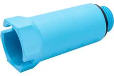 Монтажная заглушка Uni-Fitt Н 1/2", с прокладкой, синяя 608B2000