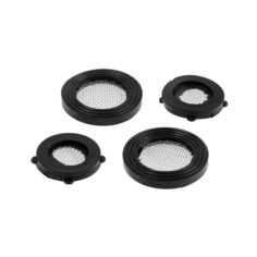 Прокладка резиновая ZEIN, 1/2", 3/4", для смесителя, с сеточкой, набор 2+2 шт.