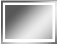 Зеркало Sansa Even 90 alum с подсветкой