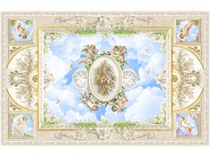 Фотообои флизелиновые Первое Ателье Потолок с ангелами 300х195 см