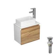 Комплект для ванной Bau Dream (Тумба Bau,раковина BAU Mini 38х24,смеситель Potato,выпуск) Bauedge